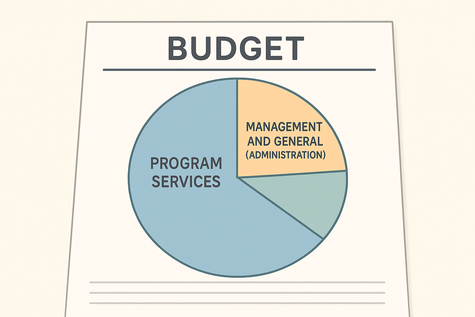 Flowchart showing the components of a nonprofit cost allocation plan and how it is documented and updated