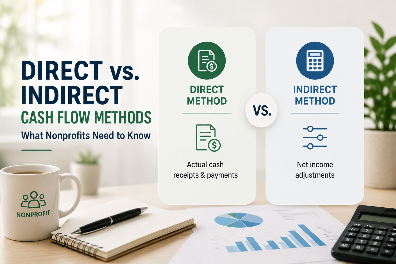Direct vs Indirect Cash Flow Methods: What Nonprofits Need to Know