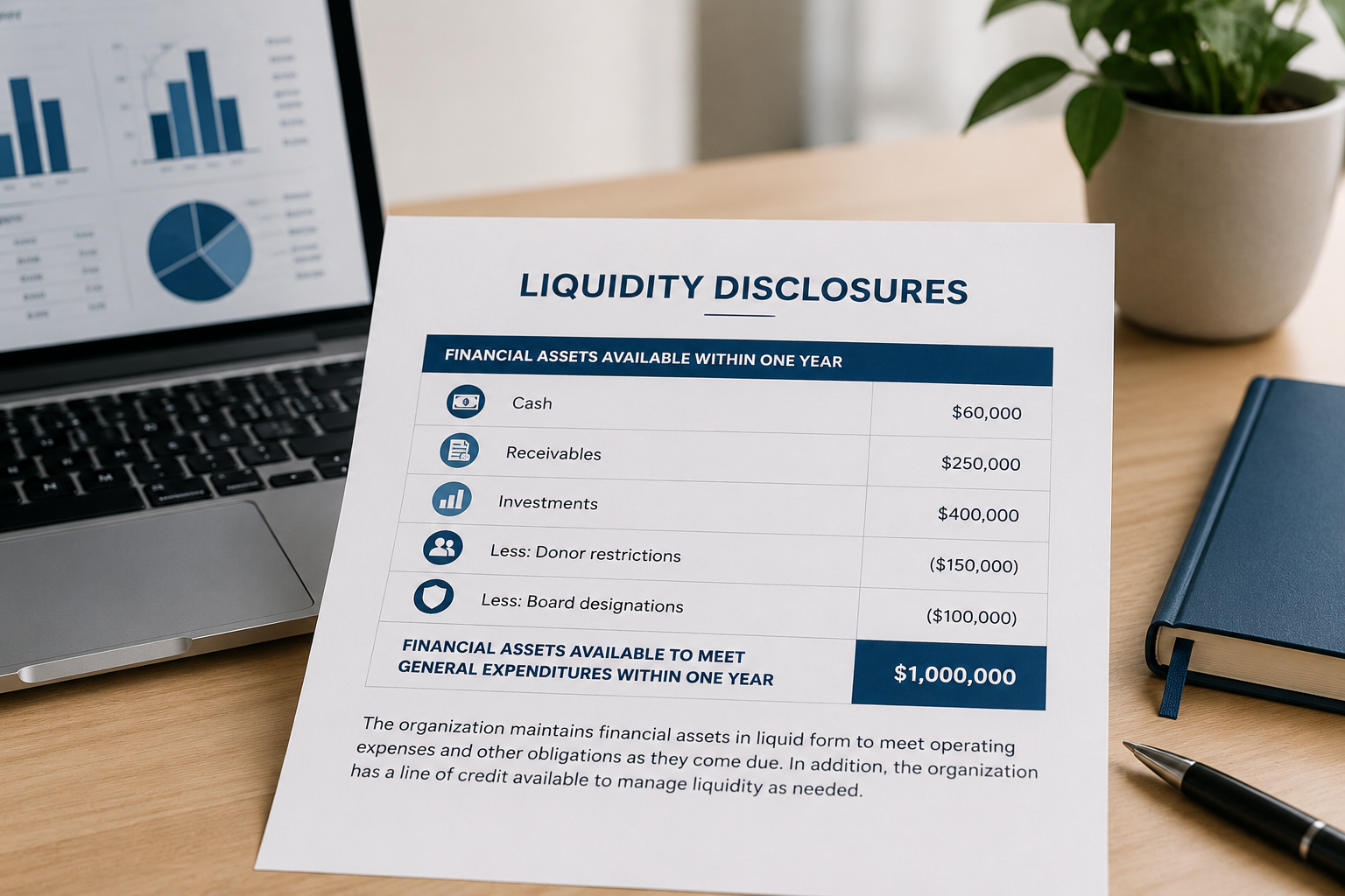 Liquidity Disclosures Requirements for Nonprofits